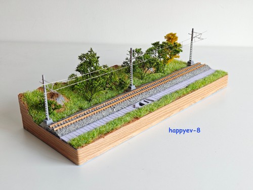 Diorama layout pista - , treno