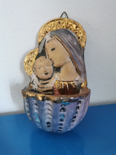 Acquasantiera madonna con - madonna,