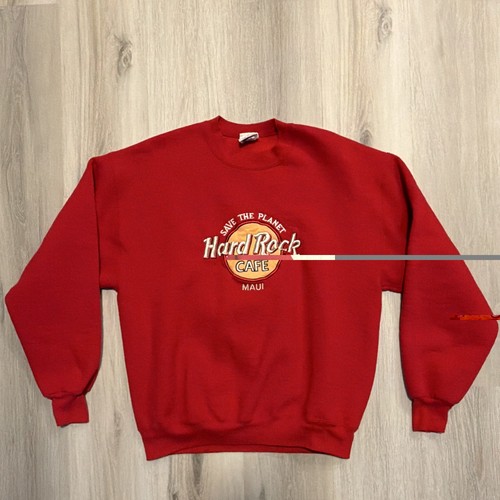 Felpa girocollo rossa vintage
