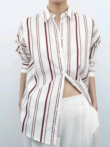 Zara righe con bottoni - zara,