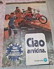 POSTER 140X100 CIAOGRATIS TUTTI I CIAO PIAGGIO ORIGINALE LEADER 1977