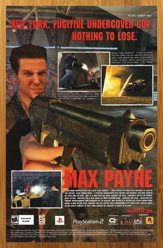Pubblicità poster max - max, payne