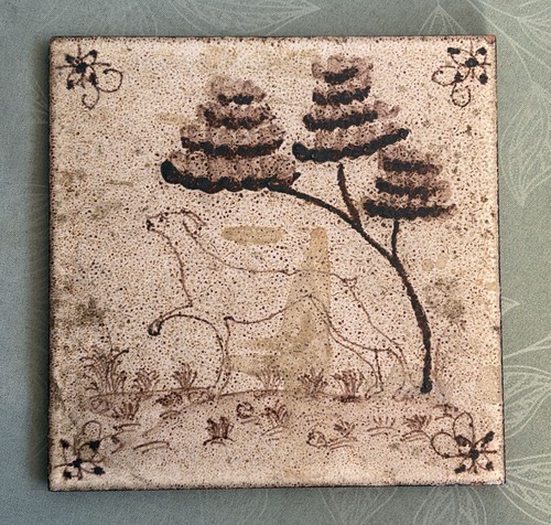 Mattonella maiolica dipinta - mattonella,