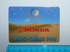 ADESIVO STICKER AUTOCOLLANT VINTAGE MOTO TUNING HONDA PARIS-DAKAR 1988