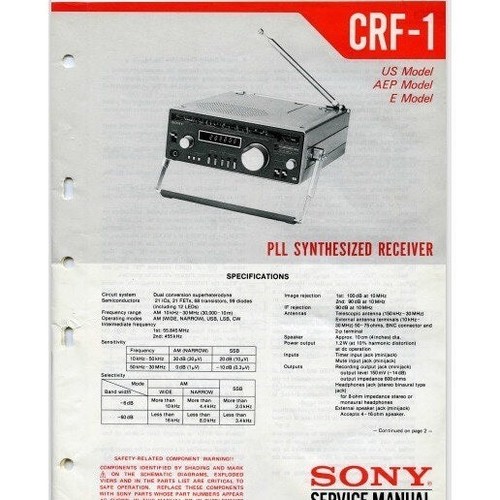 Sony crf radio onde - sony,