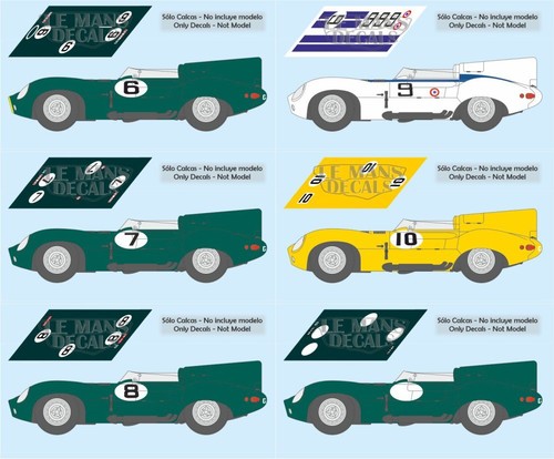 Decals jaguar type mans - jaguar, d