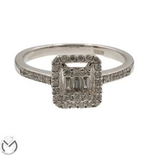 Anello oro bianco 18 kt 750