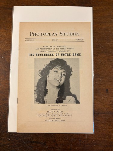 Photoplay studies hunchback - studies,