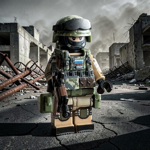 Minifigure soldato militare - minifigure,