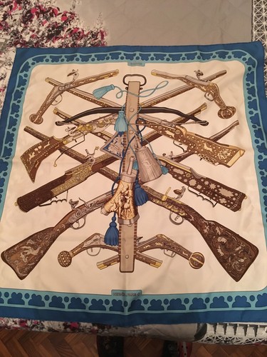 Hermes foulard vintage fucili - hermes,