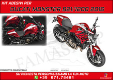 KIT ADESIVI DECALS FASCE ADESIVE MOTO DUCATI MONSTER 821/1200 2016