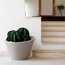 Vaso tondo CIOTOLA Liscia Moderna in Resina 68xh50cm piante giardino terrazzo 