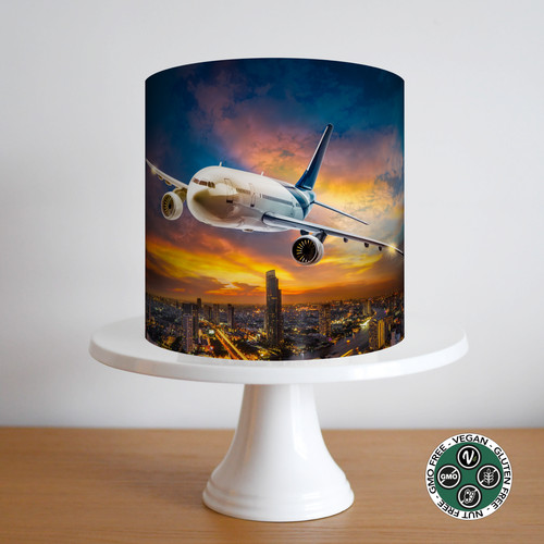 Cake topper viaggio aereo - topper, da