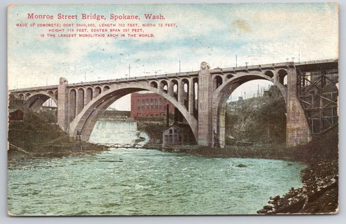 Cartolina monroe street bridge - street,