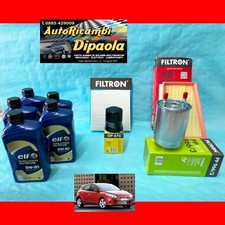 KIT TAGLIANDO RENAULT MEGANE III SCENIC III 1.5 DCI 5L OLIO ELF 5W30 + 4 FILTRI