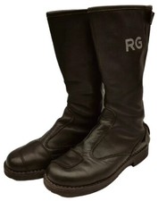 Vintage 70s Made Italy RG Engineering Motorcycle Biker Leather Boots EU43/US10