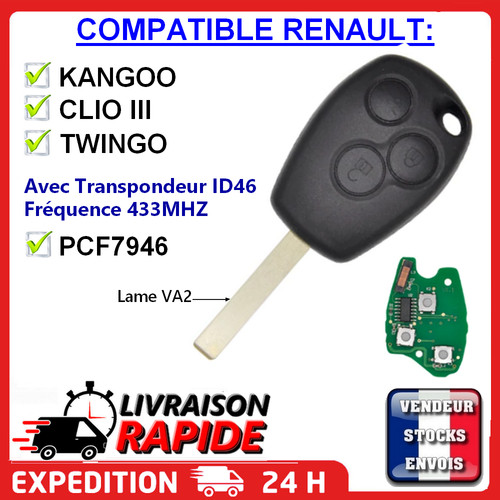 Clé vierge pcf7946 - vierge, compatible