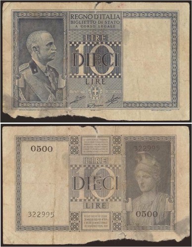 Lire imperiale 1939 - 10,