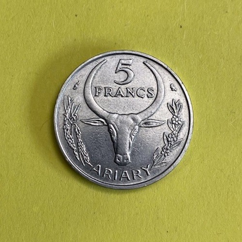 Madagascar franchi 1967 - 5,
