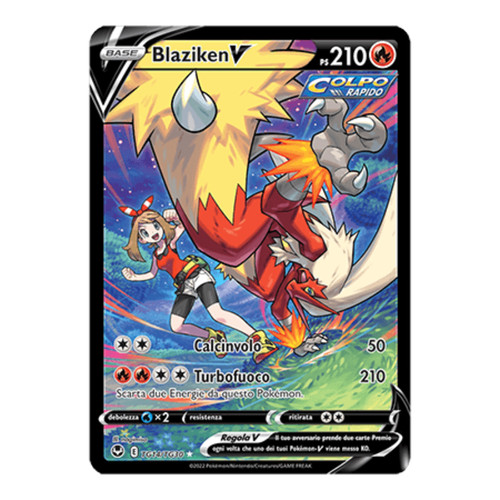 Carta pokèmon blaziken - blaziken, v