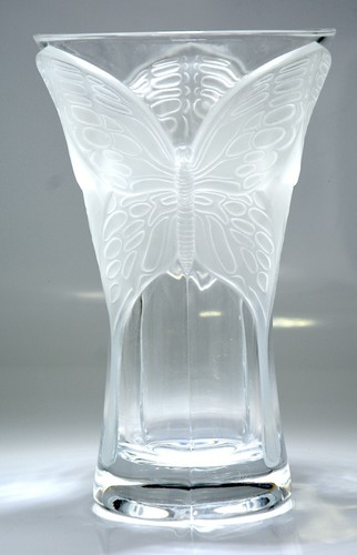 Vaso farfalle vetro cristallo - vaso,