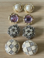Lot 4 Sets Vintage Earrings