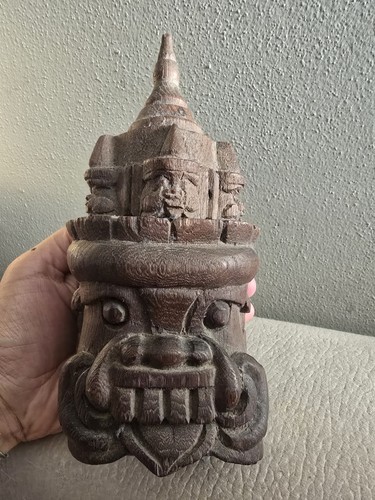 Scultura testa tribale - testa,