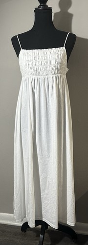 Abito midi bianco zara 100 - abito, 100%