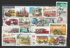 Guinea Russia Romania Funivia Camion dei Pompieri Autobus Vigili del Fuoco Fine Lotto Usato 16381