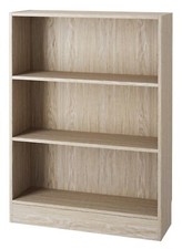 Libreria Ufficio Modulare 3 Ripiani 79x27x107 Effetto Legno Working