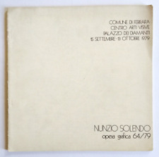 Catalogo Nunzio Solendo Opera Grafica 64/79 Arte Contemporanea Ferrara 1979(Q1)
