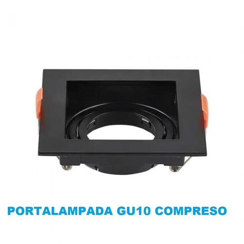 Porta faretto quadrato fisso - porta,