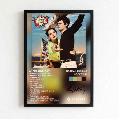 Lana del rey nfr - del, poster