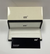 Autentico Montblanc Vuoto Penna Singola Espositore Confezione Regalo Astuccio con Guida Servizio