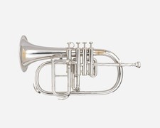 QUEENBRASS 4 VALVOLE BB/F FLIGEL HORN FREE CUSTODIA RIGIDA FLIGELHORN BRS MUSIC HORN