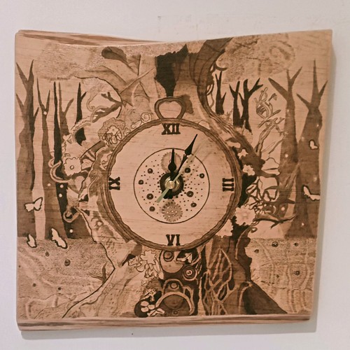 Orologio parete legno - parete, in