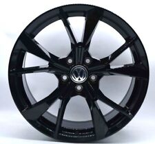 4 cerchi lega vw golf t-roc passat tiguan a3 q2 q3 r18 nero lucido lt004204