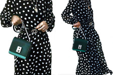 ZARA ABITO LUNGO NERO STAMPA