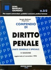 COMPENDIO DI DIRITTO PENALE SERGIO - BELTRANI - MANUALI GIURIDICI - ED. SIMONE