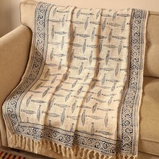 Cotton Hand block throw