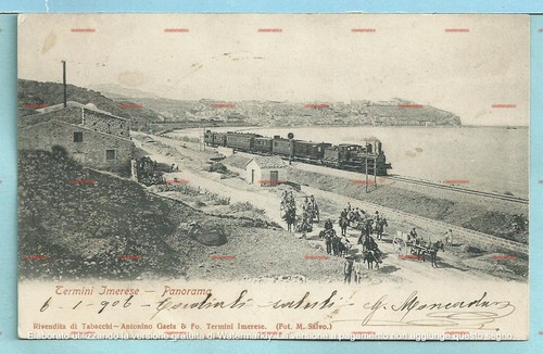 Cartolina panorama termini - panorama, di