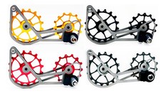 SwishTi Puleggia Oversize Bici da Strada Gabbia Titanio per Uso Campy/Campagnolo 11s