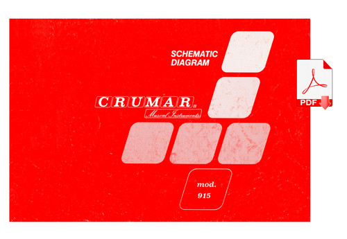 Crumar 915 service manual - crumar,