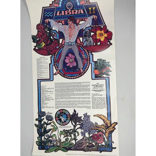 Poster vintage 1977 bilancia - vintage,