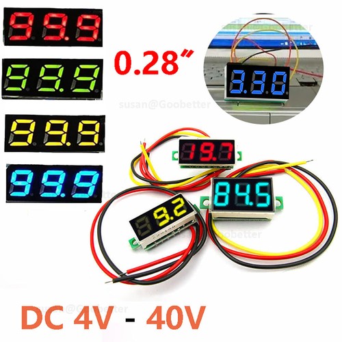 Mini voltmetro digitale - , led