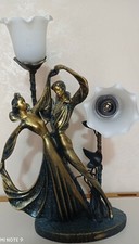 Lampada con Statua Coppia di