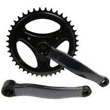 Guarnitura Corona Bicicletta Singola Perno Quadro 42 X 170 Denti + Pedivella Bic