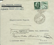 RSI - Lettera in distretto con 25 cent Propaganda "Tutto" Fascetto 06.04.1944