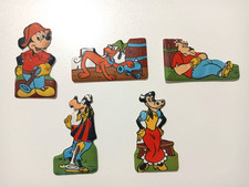 Lotto 5 figurine Plasteco Formaggino Mio Serie I Bucanieri Walt Disney