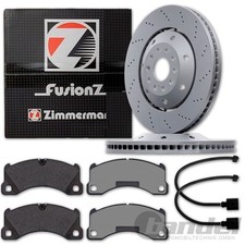 Zimmermann DISCHI FRENO 390 mm + PASTIGLIE ANTERIORI adatti per Porsche Cayenne 92A